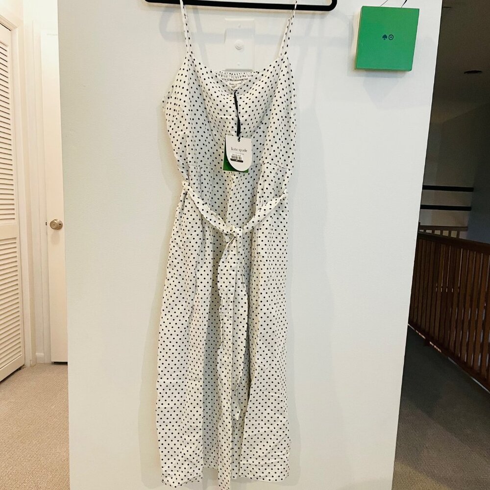 Mini Polka Dot Tie-Waist Midi Dress kate spade new york / Target linen blend